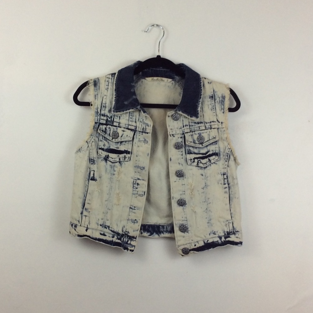 Vanilla star | distressed | denim vest | jean vest